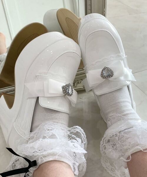 ESPERANZA / エスペランサ パンプス | 2WAYリボン付き厚底ローファー | 詳細9