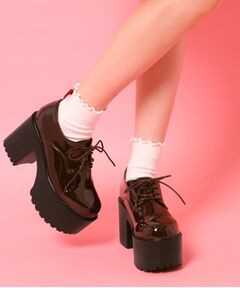 ESPERANZA / エスペランサ パンプス | 厚底レースアップマニッシュパンプス