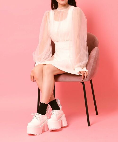 ESPERANZA / エスペランサ パンプス | 厚底レースアップマニッシュパンプス | 詳細2