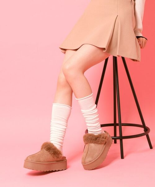 ESPERANZA / エスペランサ サンダル | 厚底サボフェイクムートン | 詳細2