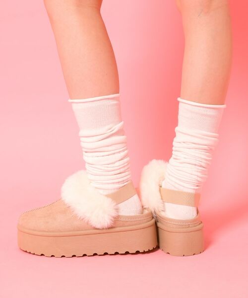 ESPERANZA / エスペランサ サンダル | 厚底サボフェイクムートン | 詳細5