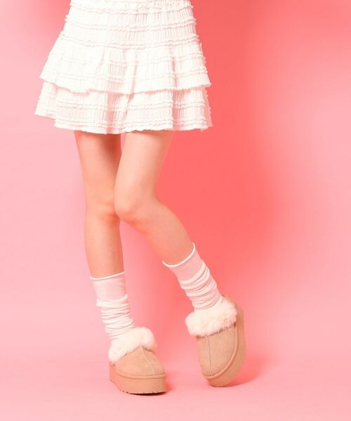 ESPERANZA / エスペランサ サンダル | 厚底サボフェイクムートン | 詳細6