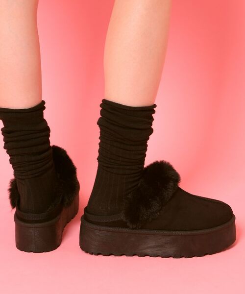 ESPERANZA / エスペランサ サンダル | 厚底サボフェイクムートン | 詳細7