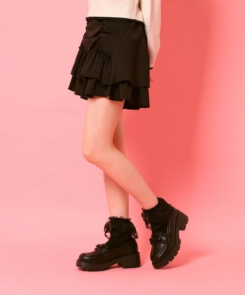 ESPERANZA / エスペランサ パンプス | フリル付きリボンローファー | 詳細11