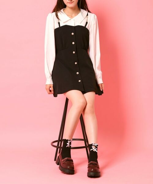 ESPERANZA / エスペランサ パンプス | フリル付きリボンローファー | 詳細9