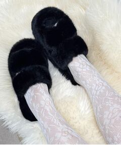 ESPERANZA / エスペランサ サンダル | 厚底フェイクファーサンダル