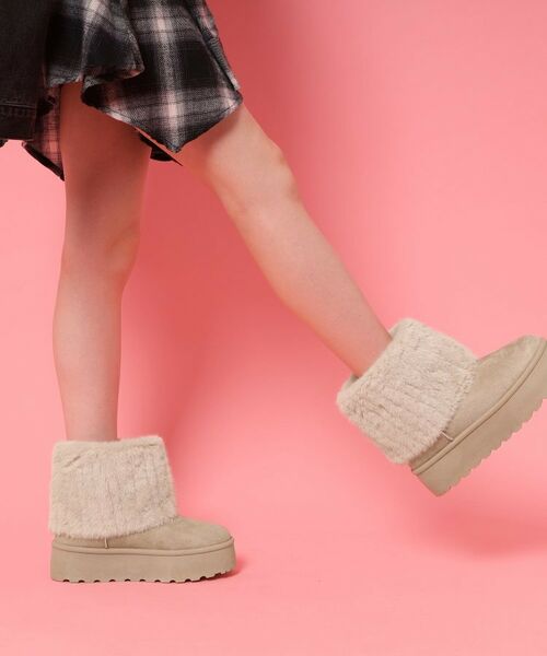 ESPERANZA / エスペランサ ブーツ(ショート丈) | 厚底フェイクファームートン | 詳細5