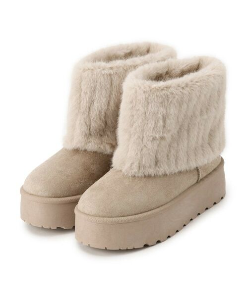 ESPERANZA / エスペランサ ブーツ(ショート丈) | 厚底フェイクファームートン | 詳細8