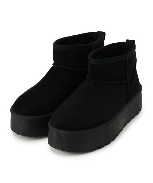 ESPERANZA / エスペランサ ブーツ（ショート丈） | 厚底プレーンフェイクムートン | 詳細11