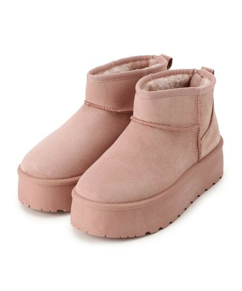 ESPERANZA / エスペランサ ブーツ（ショート丈） | 厚底プレーンフェイクムートン | 詳細12