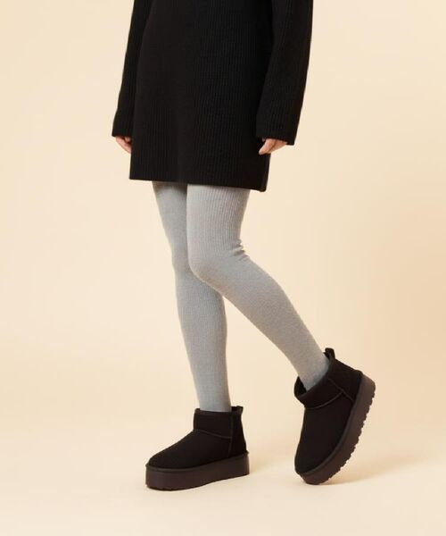 ESPERANZA / エスペランサ ブーツ（ショート丈） | 厚底プレーンフェイクムートン | 詳細2