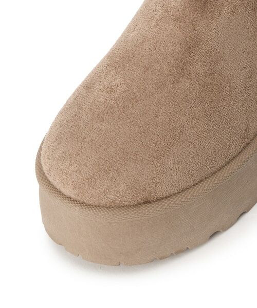 ESPERANZA / エスペランサ ブーツ（ショート丈） | 厚底プレーンフェイクムートン | 詳細20