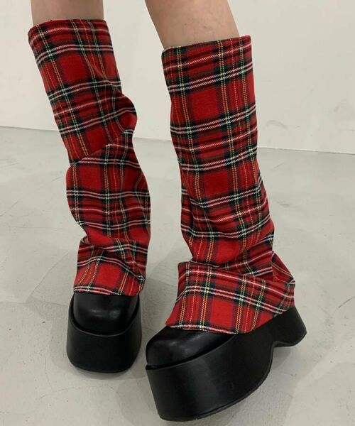 ESPERANZA/エスペランサ 厚底ブーツカバーロングブーツ レッド(962) LL(24.5cm-25.0cm) ESPERANZA/エスペランサ 厚底ブーツカバーロングブーツ レッド(962) LL(24.5cm-25.0cm)