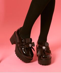 ESPERANZA / エスペランサ パンプス | リボン付厚底ローファーパンプス