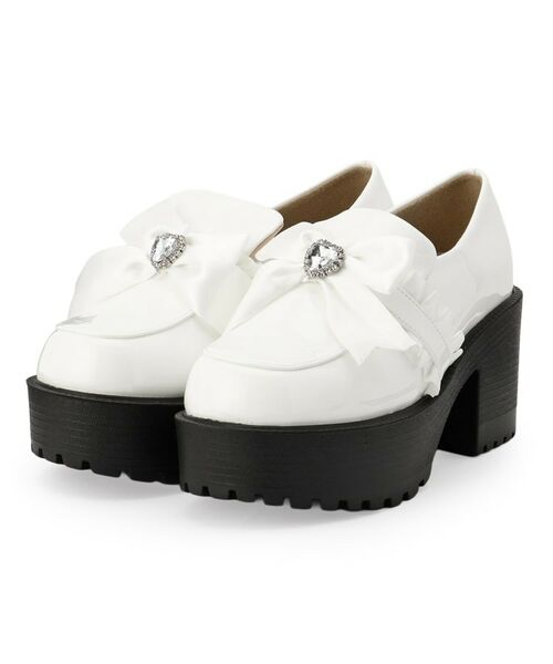 ESPERANZA / エスペランサ パンプス | リボン付厚底ローファーパンプス | 詳細10