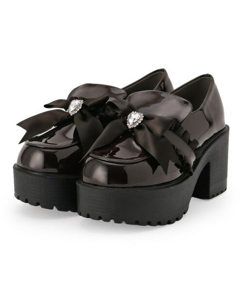 ESPERANZA / エスペランサ パンプス | リボン付厚底ローファーパンプス | 詳細11