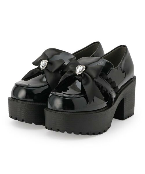 ESPERANZA / エスペランサ パンプス | リボン付厚底ローファーパンプス | 詳細12