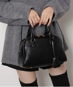 ESPERANZA / エスペランサ ボストンバッグ | シボフェイクレザー2WAYボストンバッグ