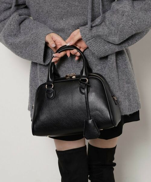 ESPERANZA / エスペランサ ボストンバッグ | シボフェイクレザー2WAYボストンバッグ | 詳細6