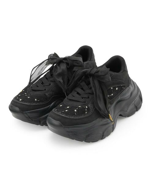 ESPERANZA / エスペランサ スニーカー | フラワー刺繍ラメスニーカー | 詳細11