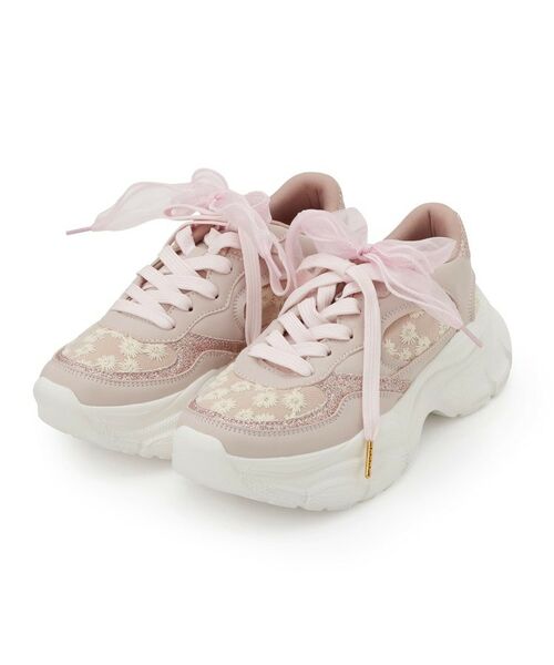 ESPERANZA / エスペランサ スニーカー | フラワー刺繍ラメスニーカー | 詳細12