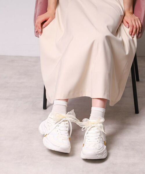 ESPERANZA / エスペランサ スニーカー | フラワー刺繍ラメスニーカー | 詳細2