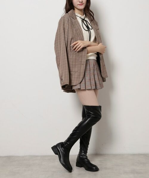 ESPERANZA / エスペランサ ブーツ（ショート丈） | ストレッチフラットニーハイブーツ | 詳細8