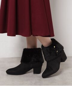 ESPERANZA / エスペランサ ブーツ（ショート丈） | 2WAYフェイクファー付きショートブーツ
