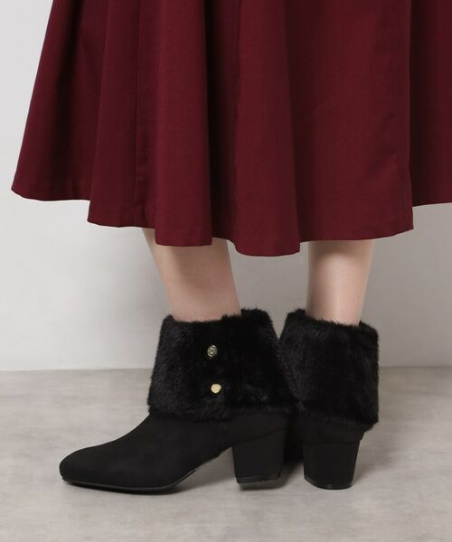 ESPERANZA / エスペランサ ブーツ(ショート丈) | 2WAYフェイクファー付きショートブーツ | 詳細1