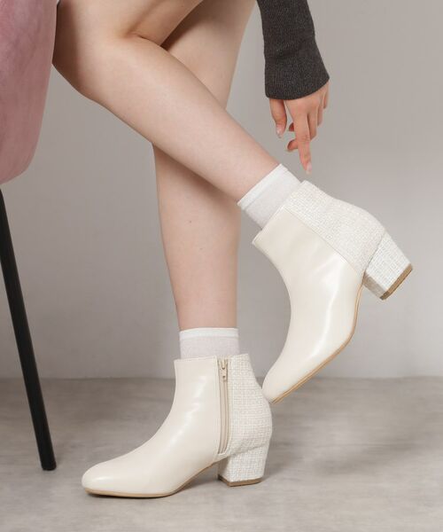 ESPERANZA / エスペランサ ブーツ(ショート丈) | 2WAYフェイクファー付きショートブーツ | 詳細5