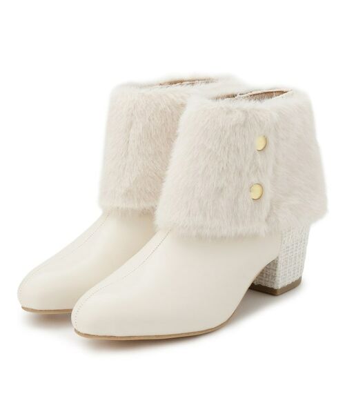 ESPERANZA / エスペランサ ブーツ(ショート丈) | 2WAYフェイクファー付きショートブーツ | 詳細8