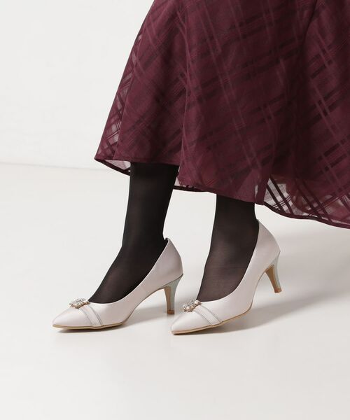 ESPERANZA / エスペランサ パンプス | 【12時間パンプス】約7.5cm/ビジューベルト パーティ-結婚式に最適 | 詳細2