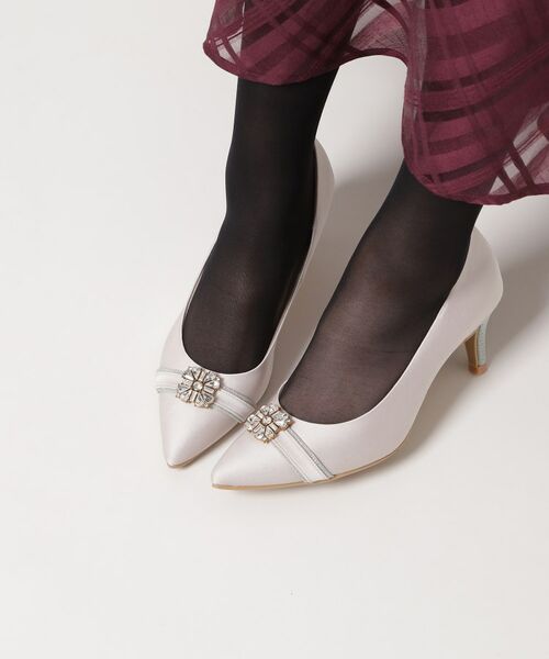 ESPERANZA / エスペランサ パンプス | 【12時間パンプス】約7.5cm/ビジューベルト パーティ-結婚式に最適 | 詳細3