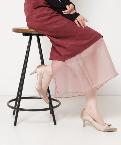 ESPERANZA / エスペランサ パンプス | 【12時間パンプス】約7.5cm/ビジューベルト パーティ-結婚式に最適 | 詳細9