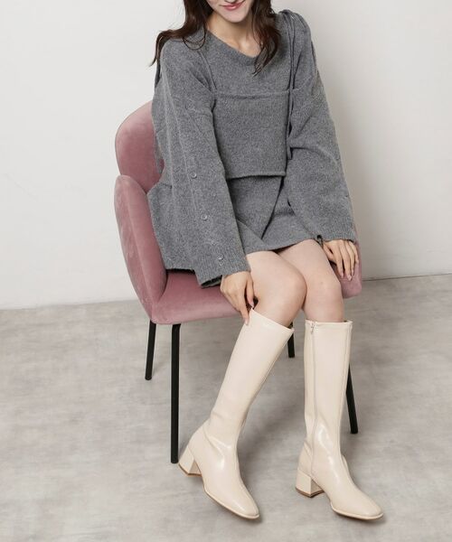 ESPERANZA / エスペランサ ブーツ(ショート丈) | スクエアロングブーツ レイン対応 | 詳細9