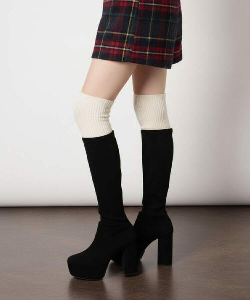 ESPERANZA / エスペランサ ブーツ（ショート丈） | 【ラク盛り／ロングブーツ】リピーター続出／脚長美脚　厚底ヒールロングブーツ‐スリムフィット | 詳細1