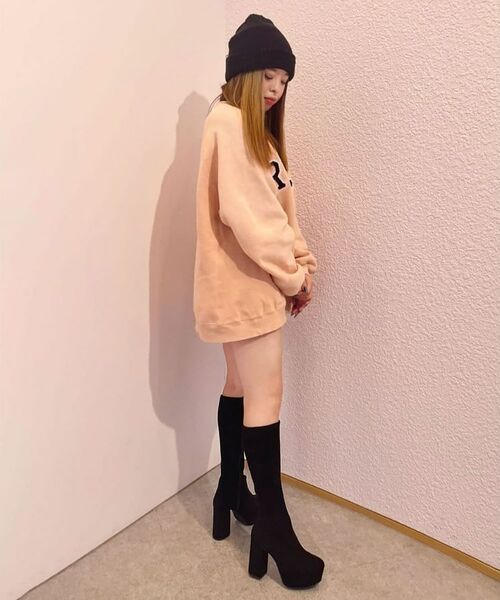 ESPERANZA / エスペランサ ブーツ（ショート丈） | 【ラク盛り／ロングブーツ】リピーター続出／脚長美脚　厚底ヒールロングブーツ‐スリムフィット | 詳細7