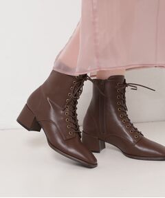 ESPERANZA / エスペランサ ブーツ（ショート丈） | スクエアレースアップショートブーツ レイン対応