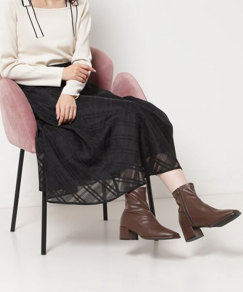 ESPERANZA / エスペランサ ブーツ（ショート丈） | 【EC限定カラーあり】スクエアショートブーツ レイン対応 | 詳細23