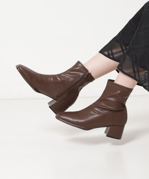 ESPERANZA / エスペランサ ブーツ（ショート丈） | 【EC限定カラーあり】スクエアショートブーツ レイン対応 | 詳細25