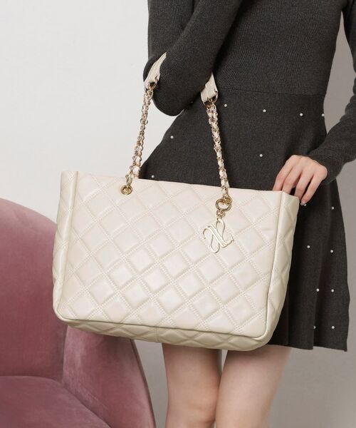 ESPERANZA / エスペランサ トートバッグ | チャーム付きトートバッグ(アイボリー(004))