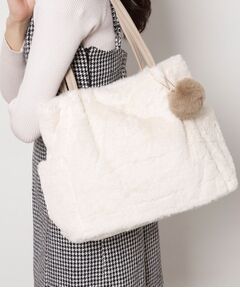 ESPERANZA / エスペランサ トートバッグ | ポンポン付きタックトート