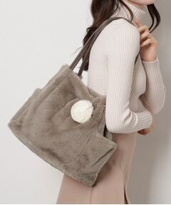 ESPERANZA / エスペランサ トートバッグ | ポンポン付きタックトート