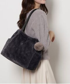 ESPERANZA / エスペランサ トートバッグ | ポンポン付きタックトート