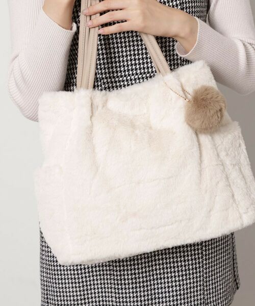 ESPERANZA / エスペランサ トートバッグ | ポンポン付きタックトート | 詳細1