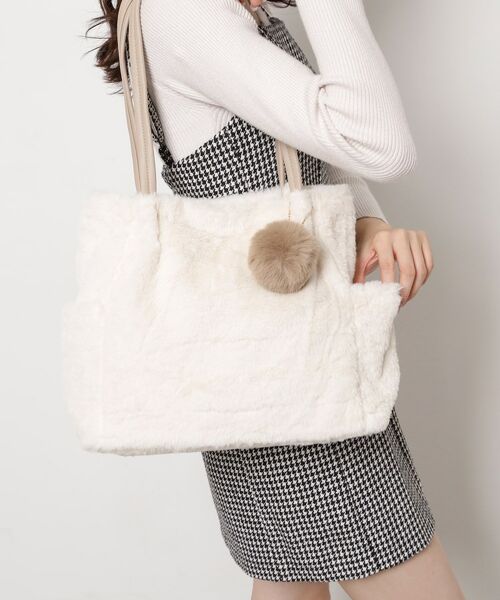 ESPERANZA / エスペランサ トートバッグ | ポンポン付きタックトート | 詳細2