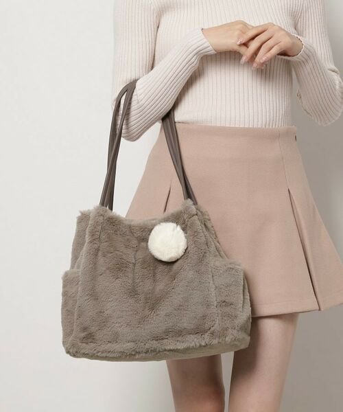 ESPERANZA / エスペランサ トートバッグ | ポンポン付きタックトート | 詳細4