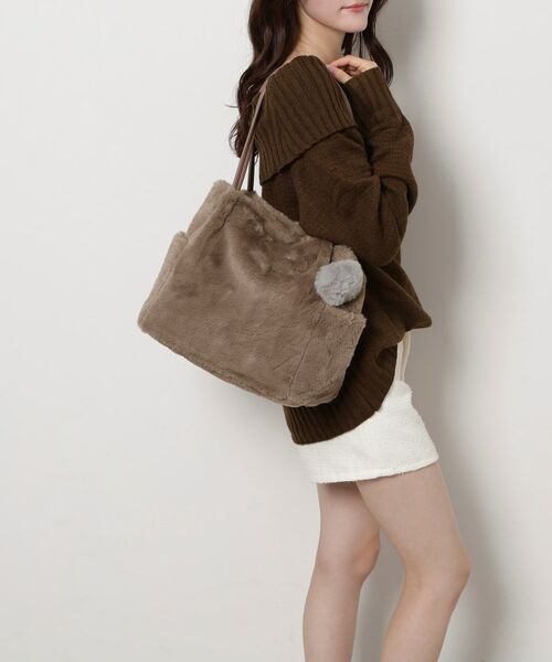 ESPERANZA / エスペランサ トートバッグ | ポンポン付きタックトート | 詳細7