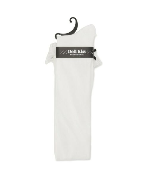 ESPERANZA / エスペランサ ソックス | 2連レースサテンリボンニーハイソックス | 詳細1