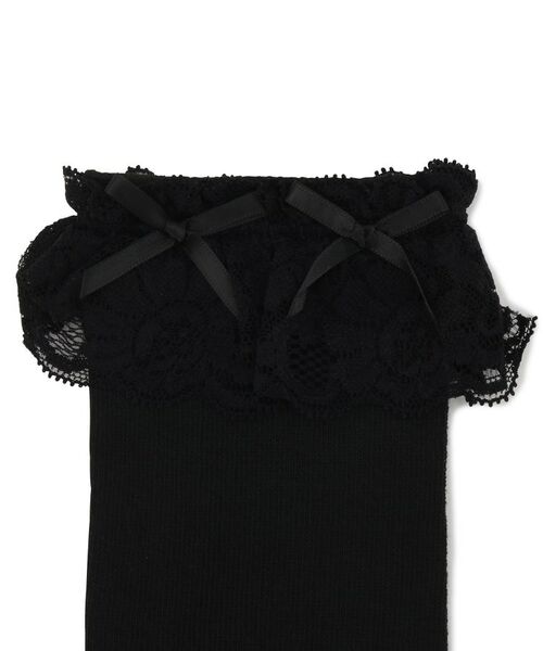 ESPERANZA / エスペランサ ソックス | 2連レースサテンリボンニーハイソックス | 詳細7